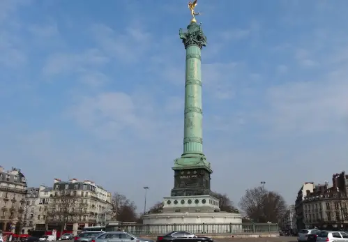 July Column Historical Monuments of Paris, The Most Visited Monument in Paris, Famous Historical Monuments of Paris, Monuments of Paris
