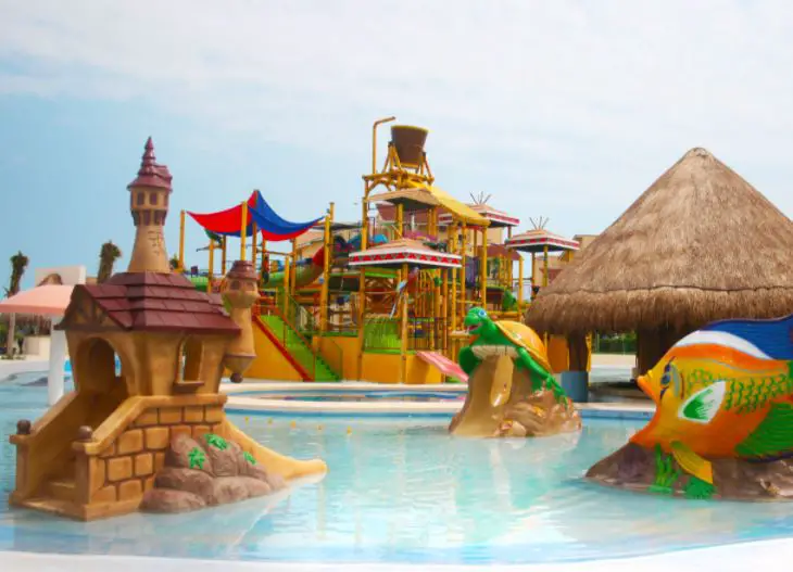 famous Oceanfront water park in Cozumel, family-friendly fun zone in Cozumel, waterpark inside a resort in Mexico, waterpark inside a resort in Mexico