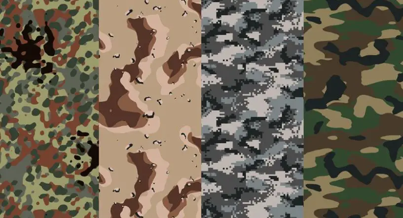 The camouflage pattern was first used by the French Army in 1915 to blend in with the surroundings. funny facts about the French, weird facts about France, weird facts on France, fun facts about French food, weird things about the French language