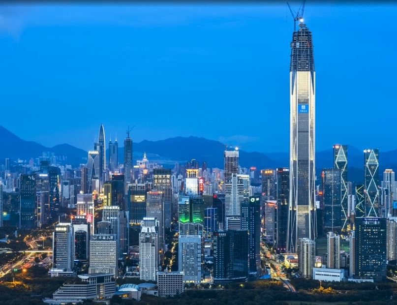 eleventh tallest building in China,skyscraper in China,top skyscrapers buildings in China,skyscraper building in China, a famous skyscraper in China,towering financial tower of China