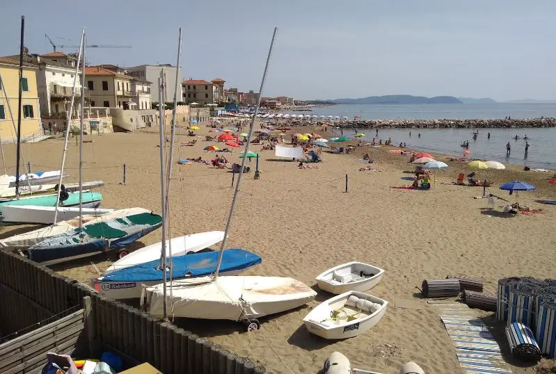 Follonica's beach, beautiful beach city nearest to Florence,