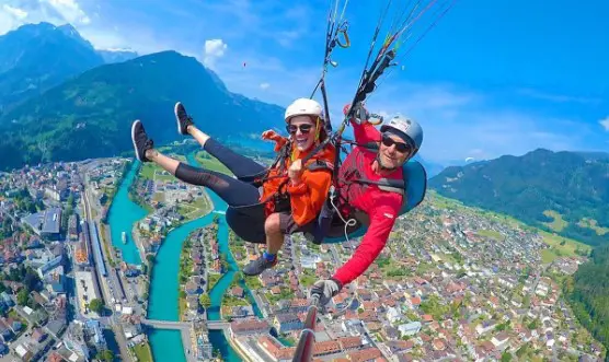 Paragliding in Lauterbrunnen, Switzerland, cheapest paragliding in Switzerland, famous place in Switzerland for paragliding, popular paragliding in Switzerland, best paragliding place in Switzerland 