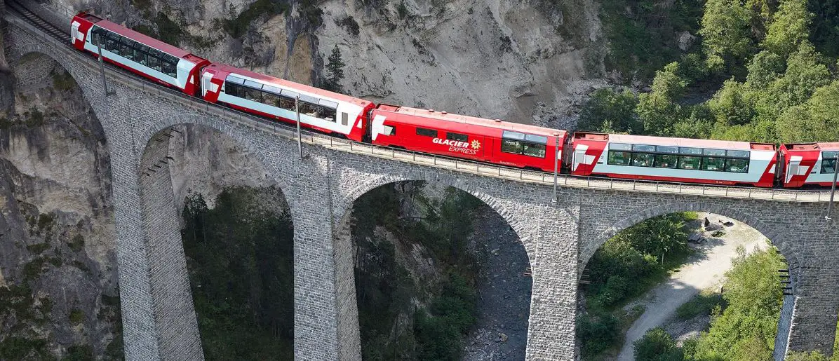 Switzerland train tour, best train rides in Switzerland, Switzerland scenic trains, world's most scenic railway journeys